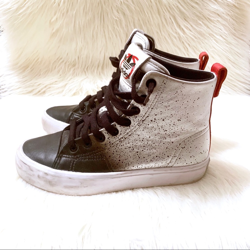 ❗️SOLD❗️adidas Limited Edition Leather High Tops - Picture 3 of 8